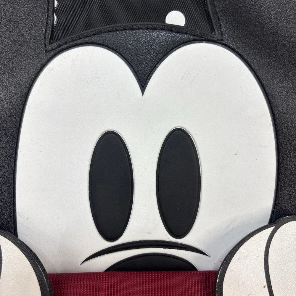 DISNEY Bioworld Large Mickey Mouse Big Face Peek-a-Boo Backpack Pockets Embossed